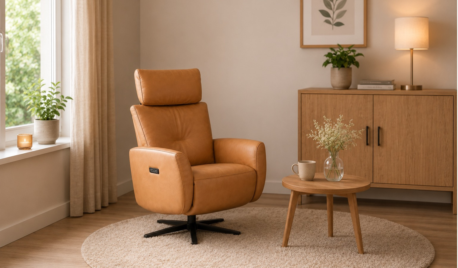 Singo relaxfauteuil op draaivoet