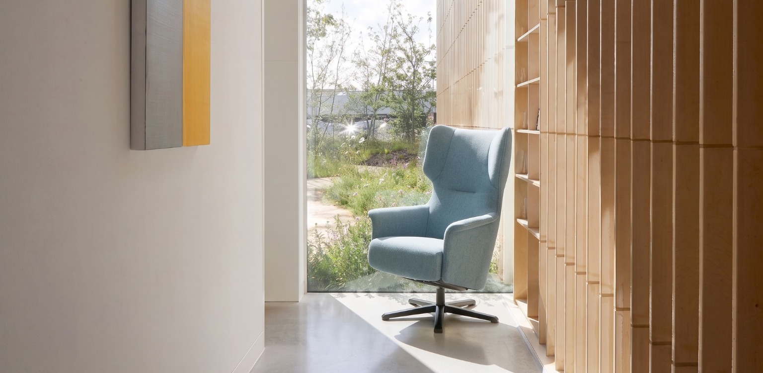 Esparta manueel relaxfauteuil blauw